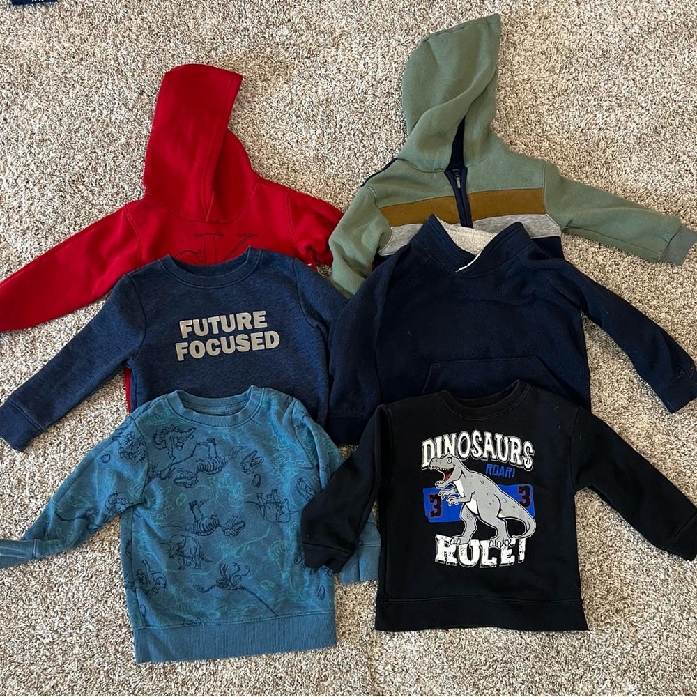 2T Toddler Graphic Sweatshirt Bundle